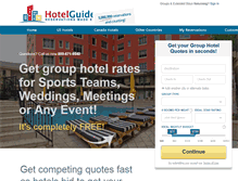 Tablet Screenshot of groups.hotelguides.com